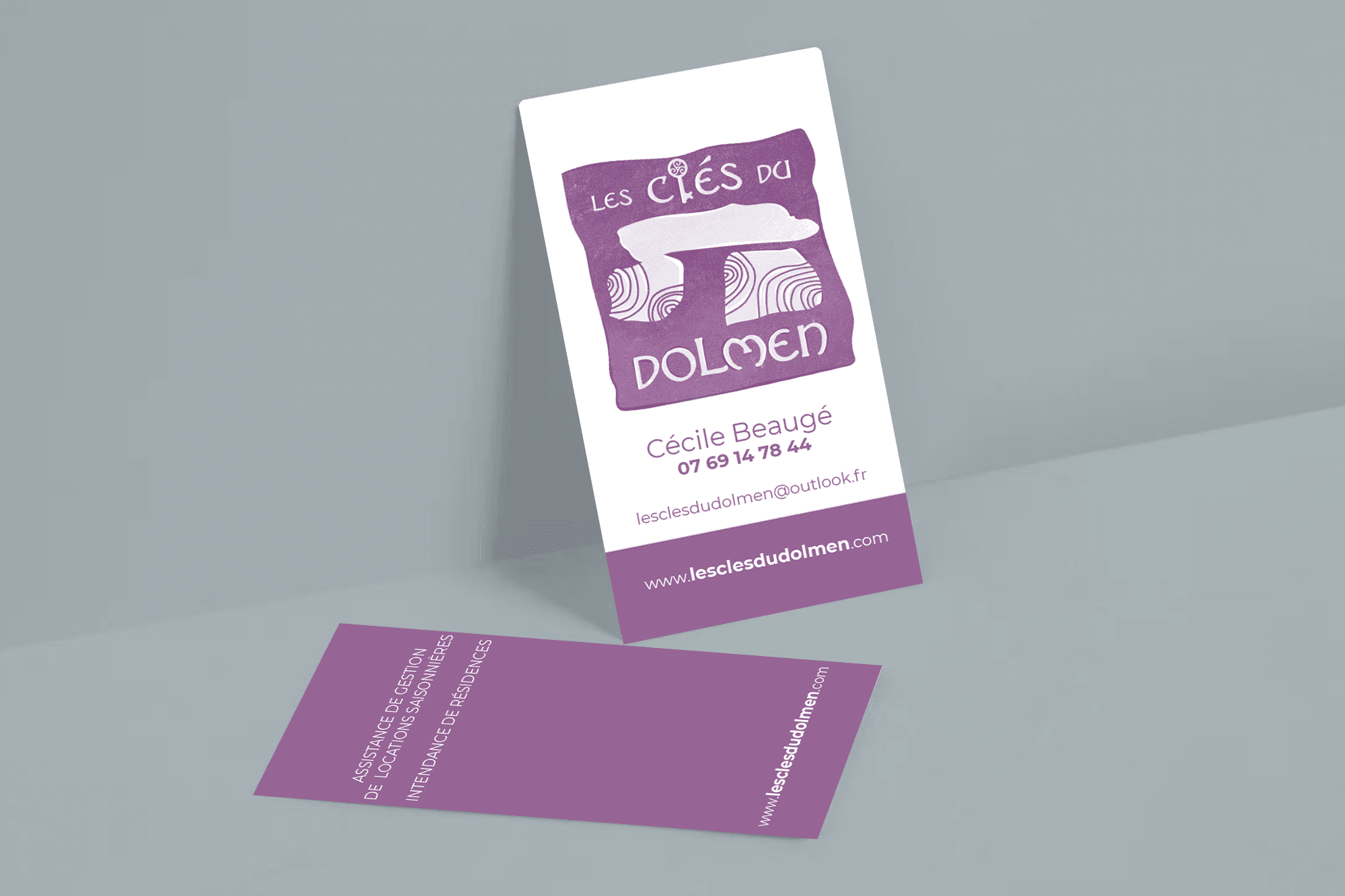 Les clés du dolmen : Identité visuelle, support imprimé