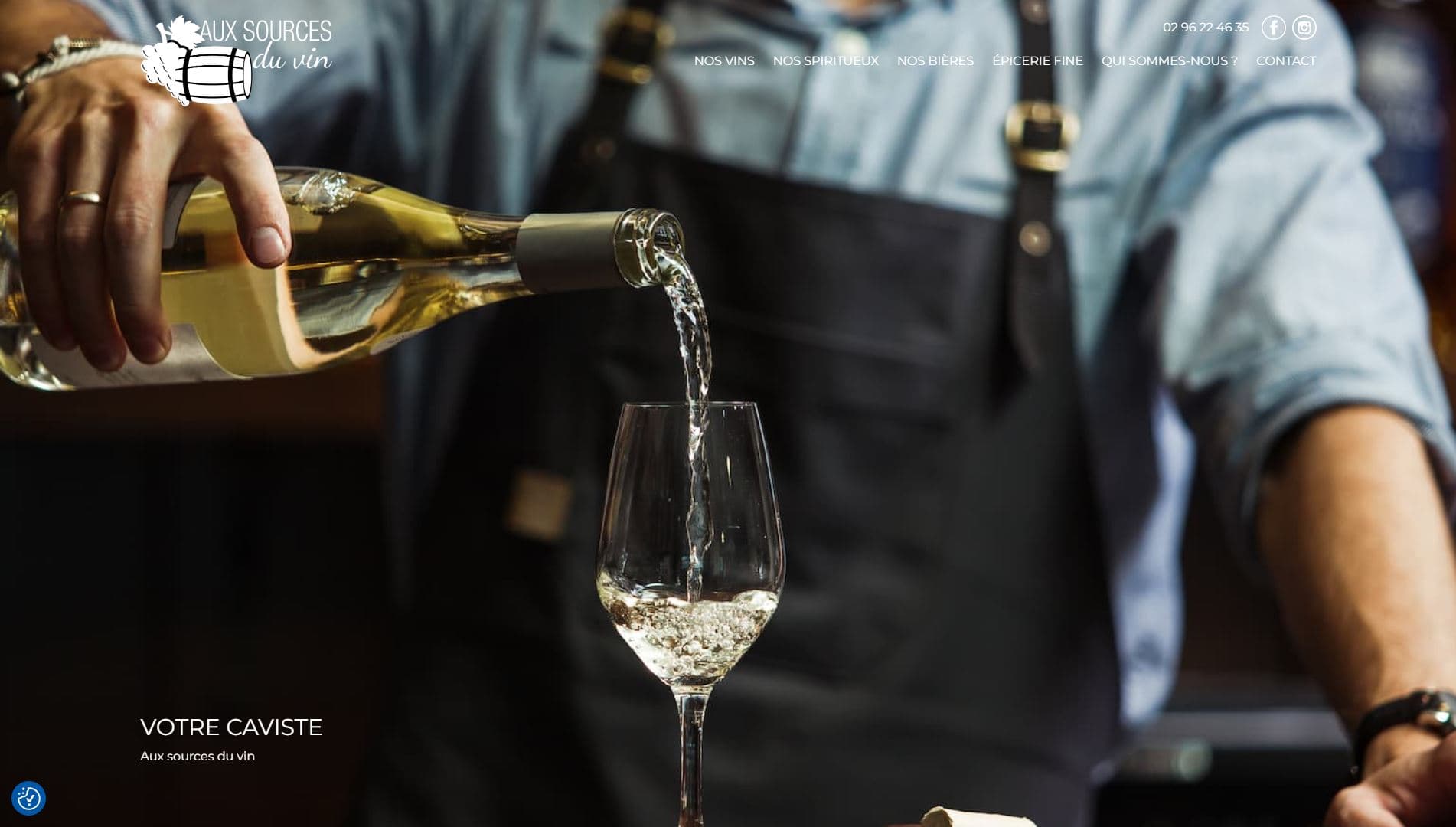 Aux sources du vin : site web